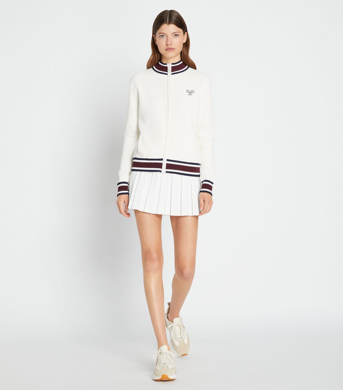 tory burch tech knit tennis jacket