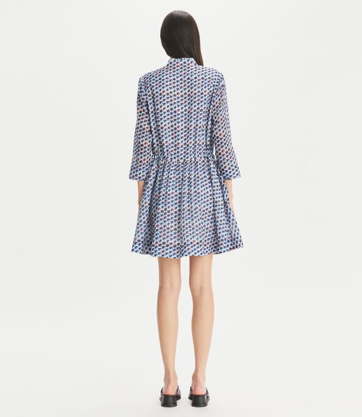 tory burch printed mini shirtdress