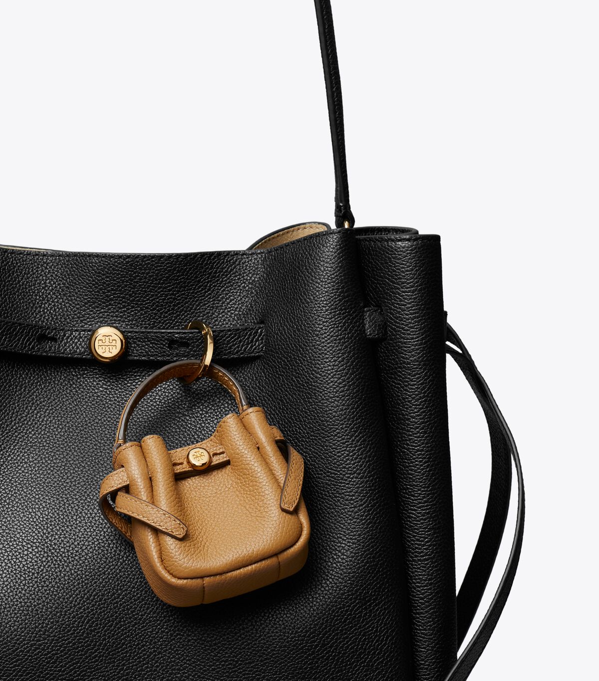 tory burch romy bucket bag charm