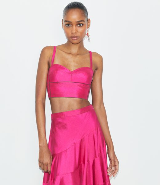 tory burch silk bra top