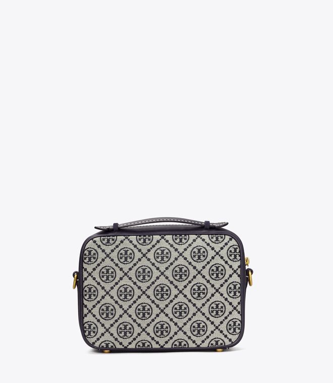t monogram jacquard camera bag