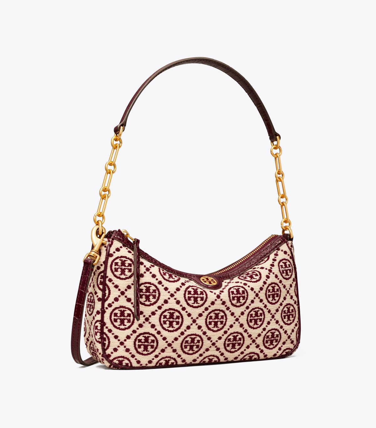 T Monogram Chenille Studio Bag