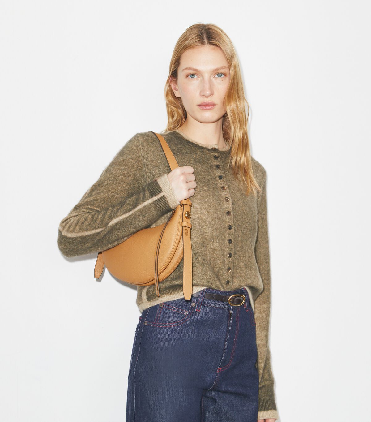 tory burch romy half moon bag