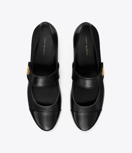 tory burch cap toe mary jane heeled ballet