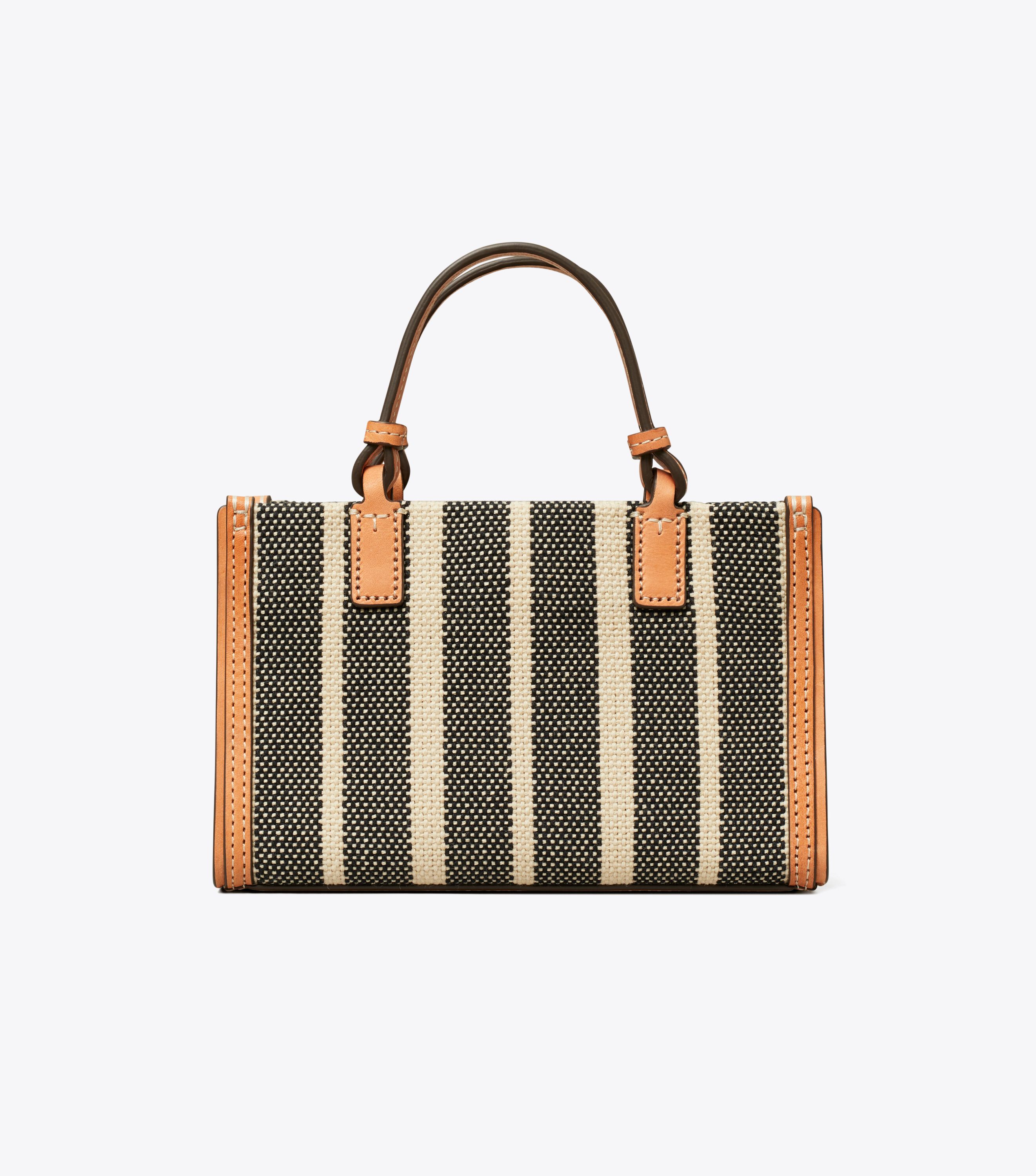 Mini Ella Striped Canvas Tote