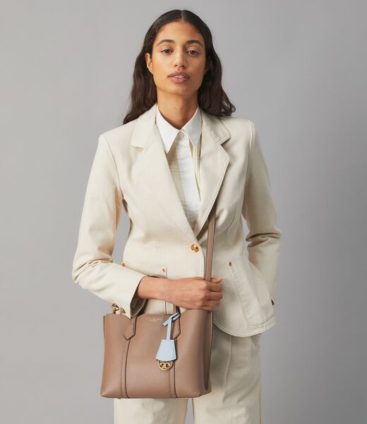 Tory burch perry small triple compartment tote bag