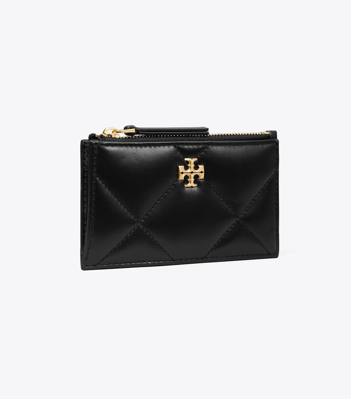 tory burch kira diamond quilt zip card case