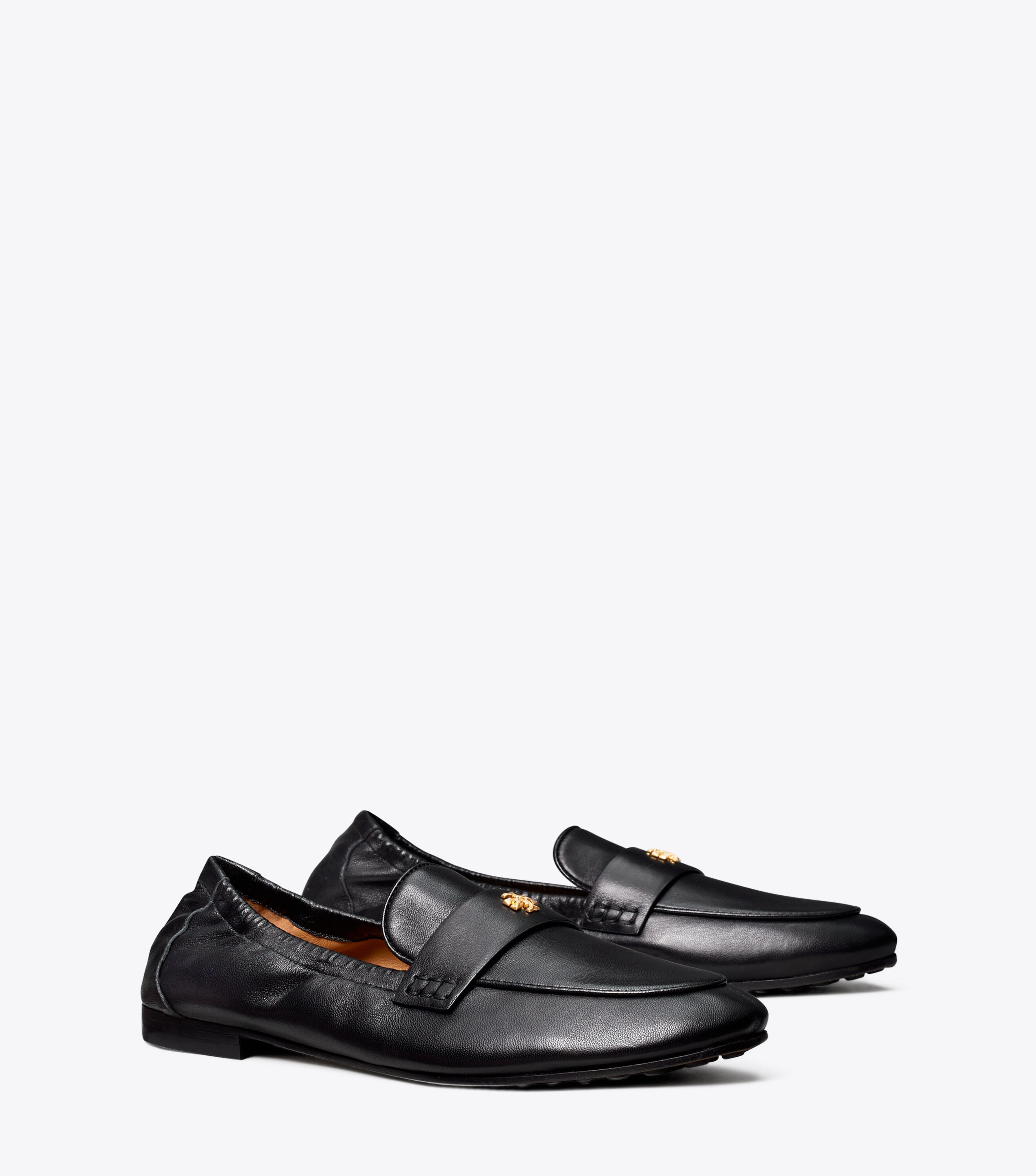 Tory burch black flats sale on sale
