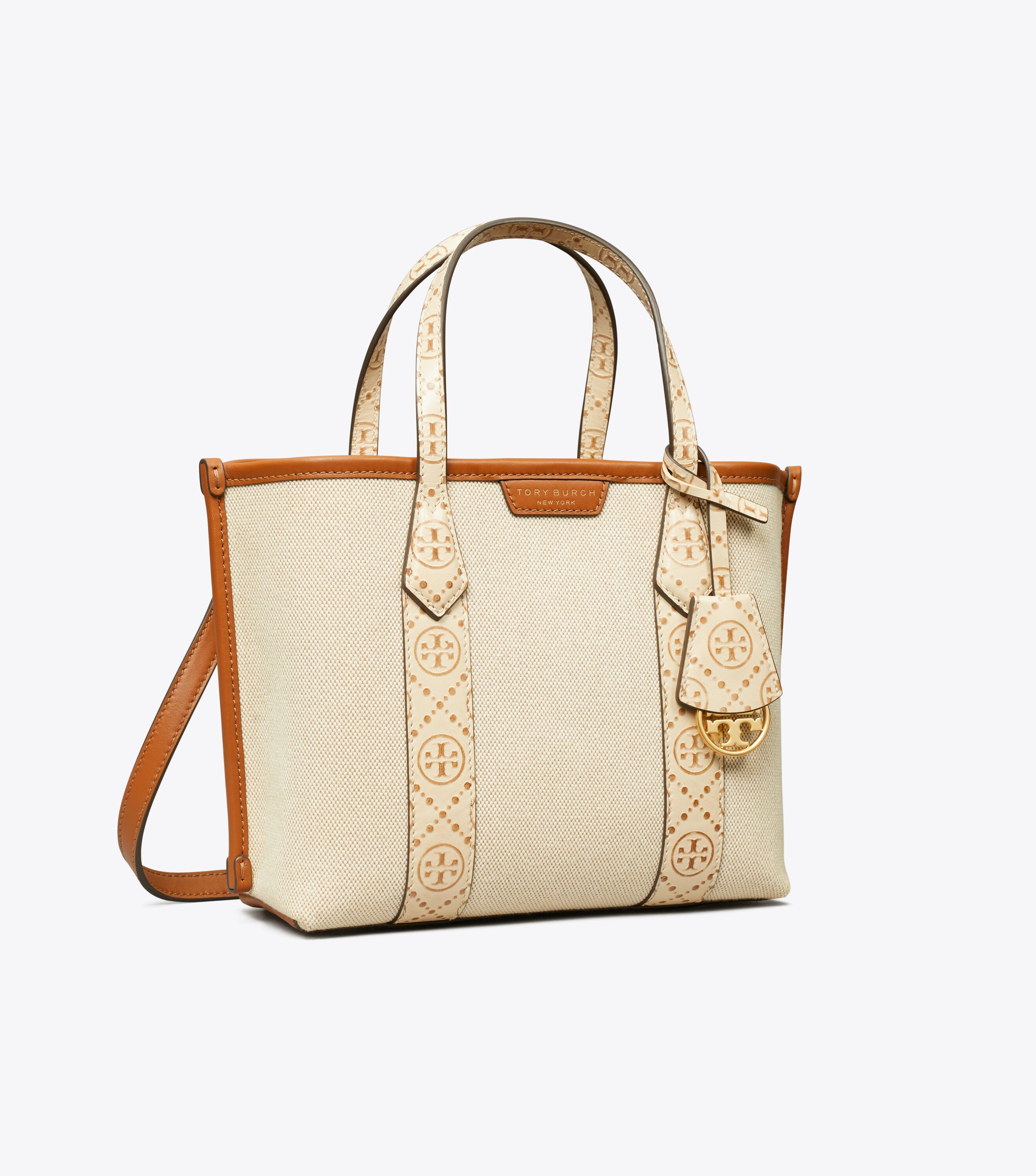 Tory Burch Small Perry Canvas Triple Compartment Tote Tory Burch UAE