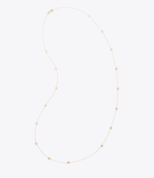 tory burch icon long necklace