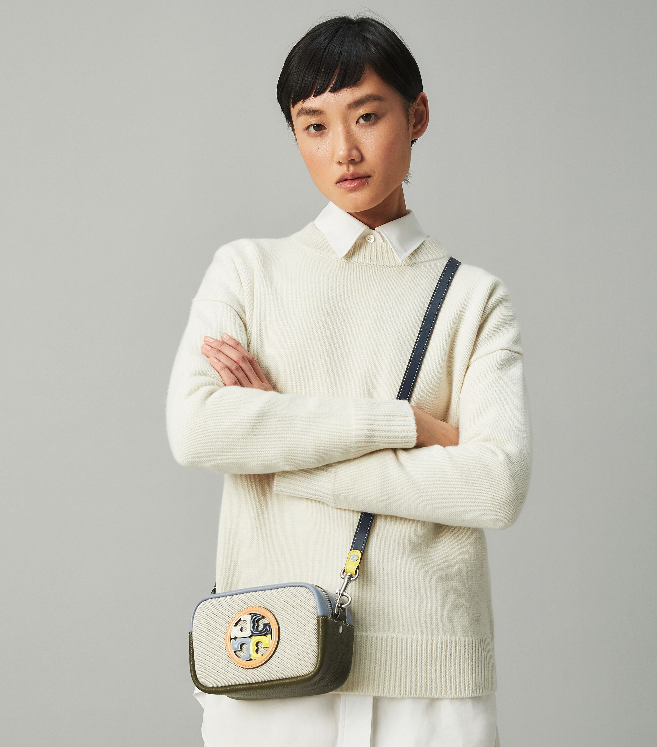 Perry Bombe Canvas Mini Bag The Archive Edit Tory Burch