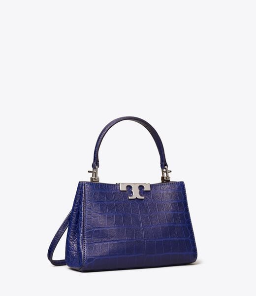 tory burch mini eleanor soft croc embossed satchel