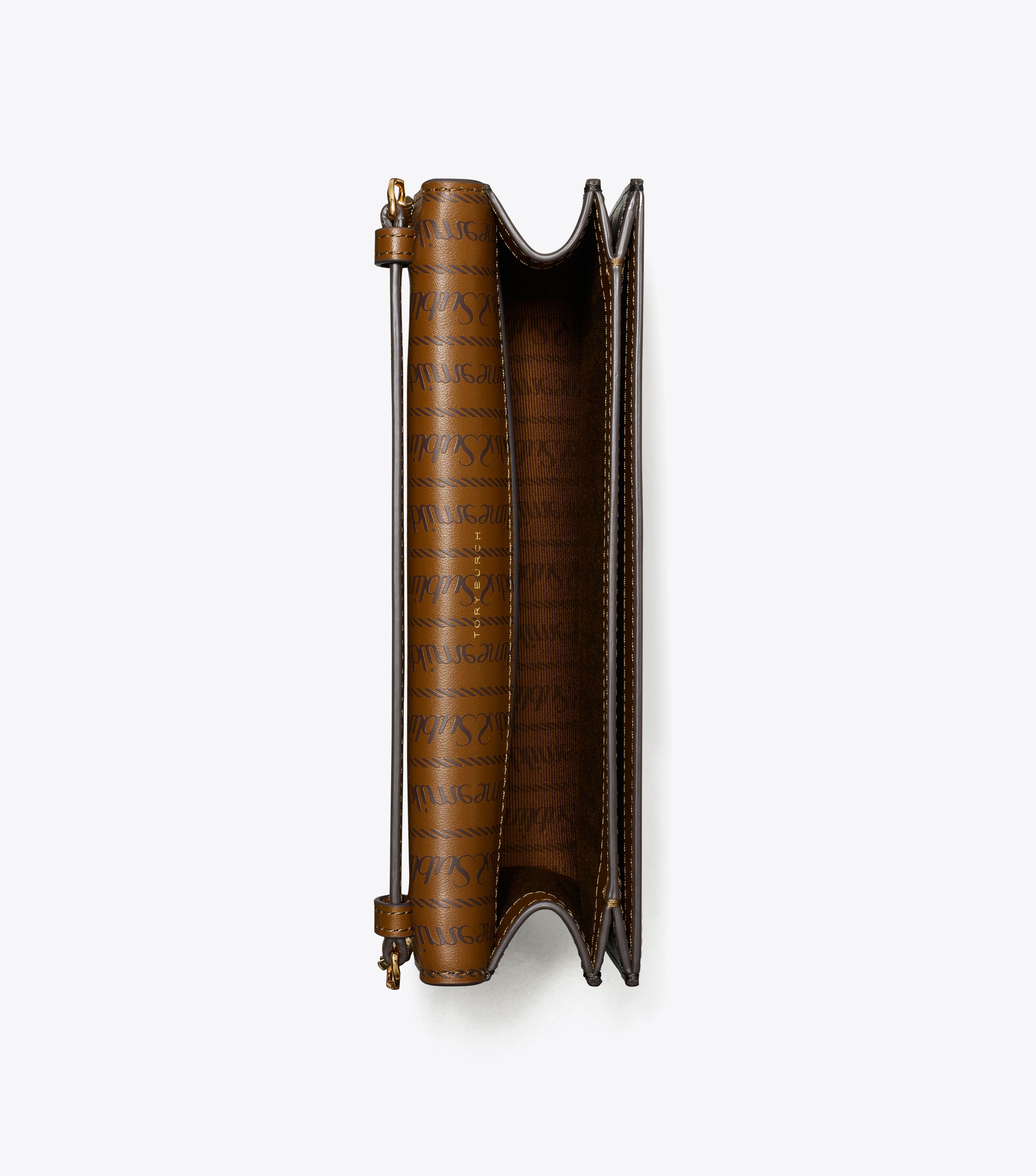 T Monogram Coated Canvas Envelope Chain Wallet, French Press