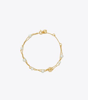 Kira Pearl Double-Strand Bracelet