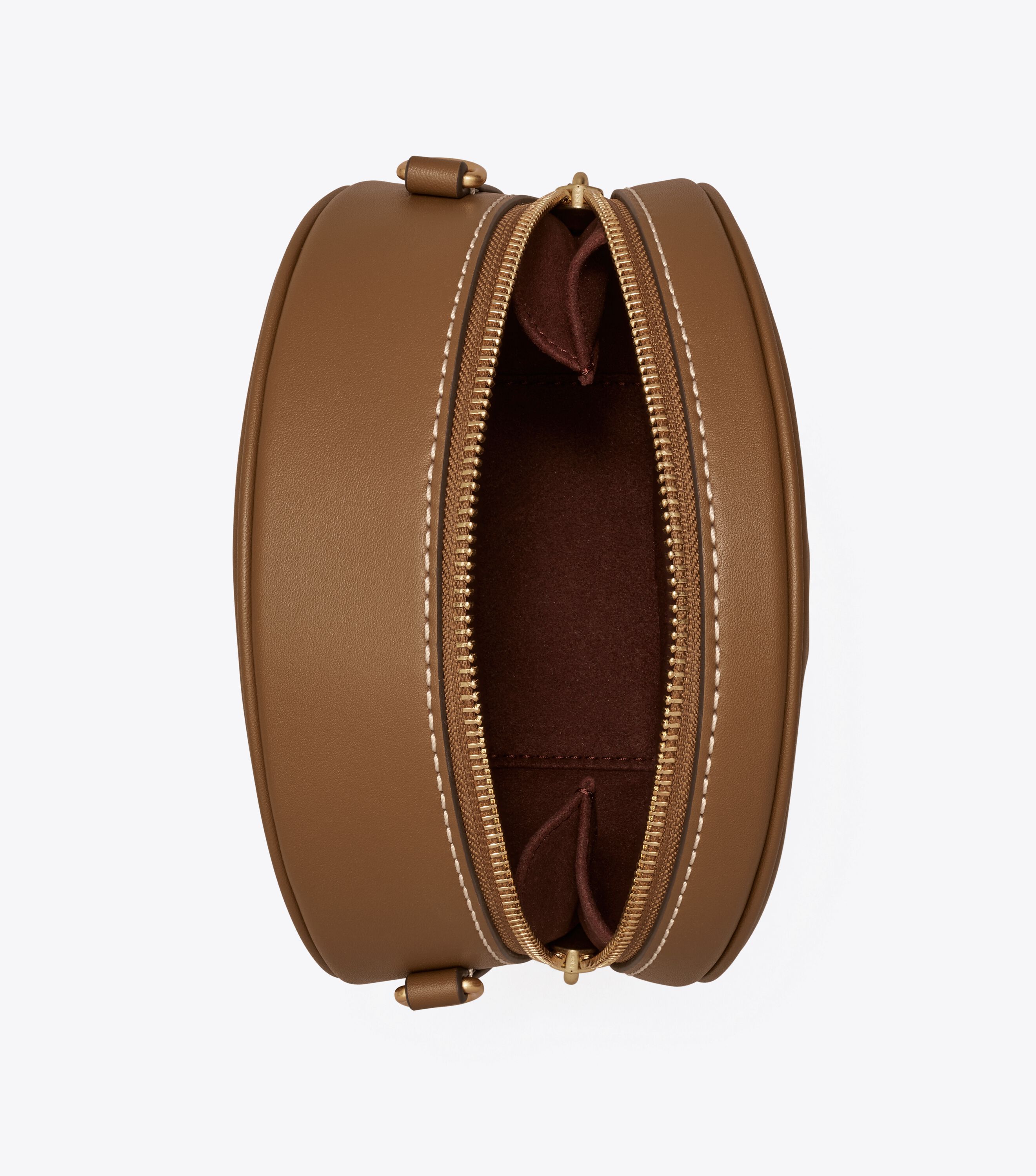 TORY BURCH　T Monogram Braided Moon T Monogram Jacquard Moon, Hazelnut | Tory Burch UAE
