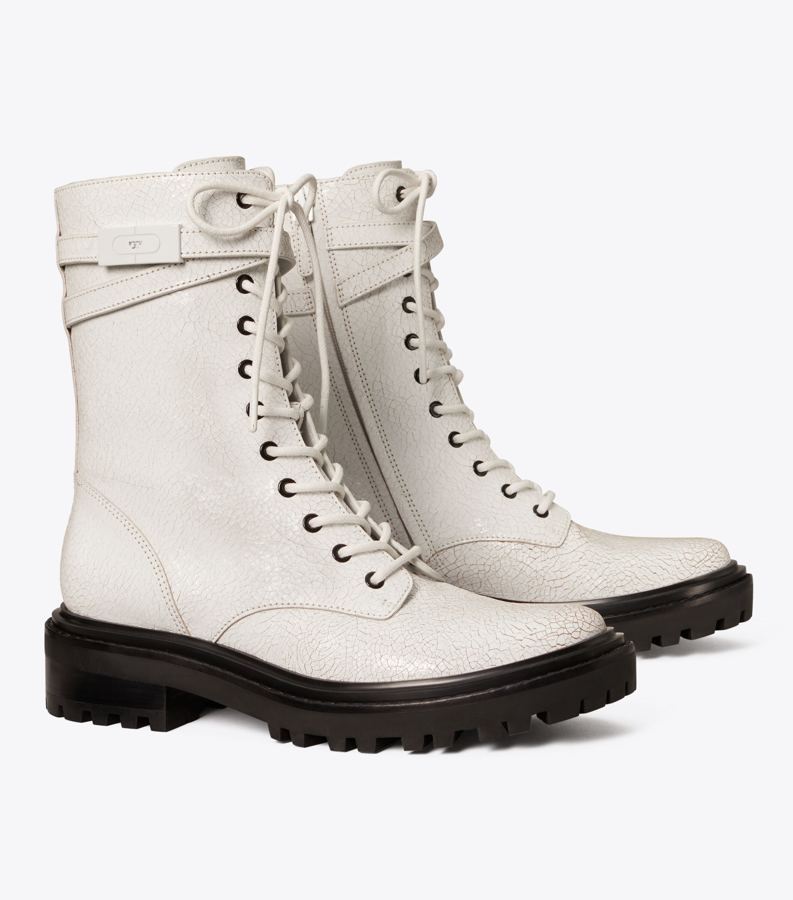 Tory burch white boots outlet