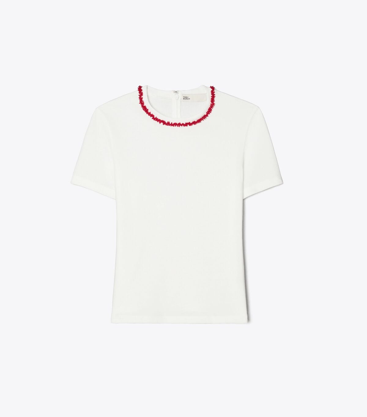 tory burch embellished cotton t shirt