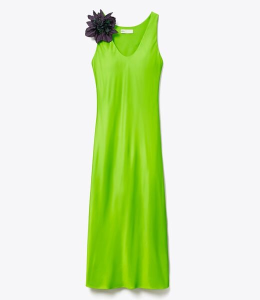 tory burch satin slip dress