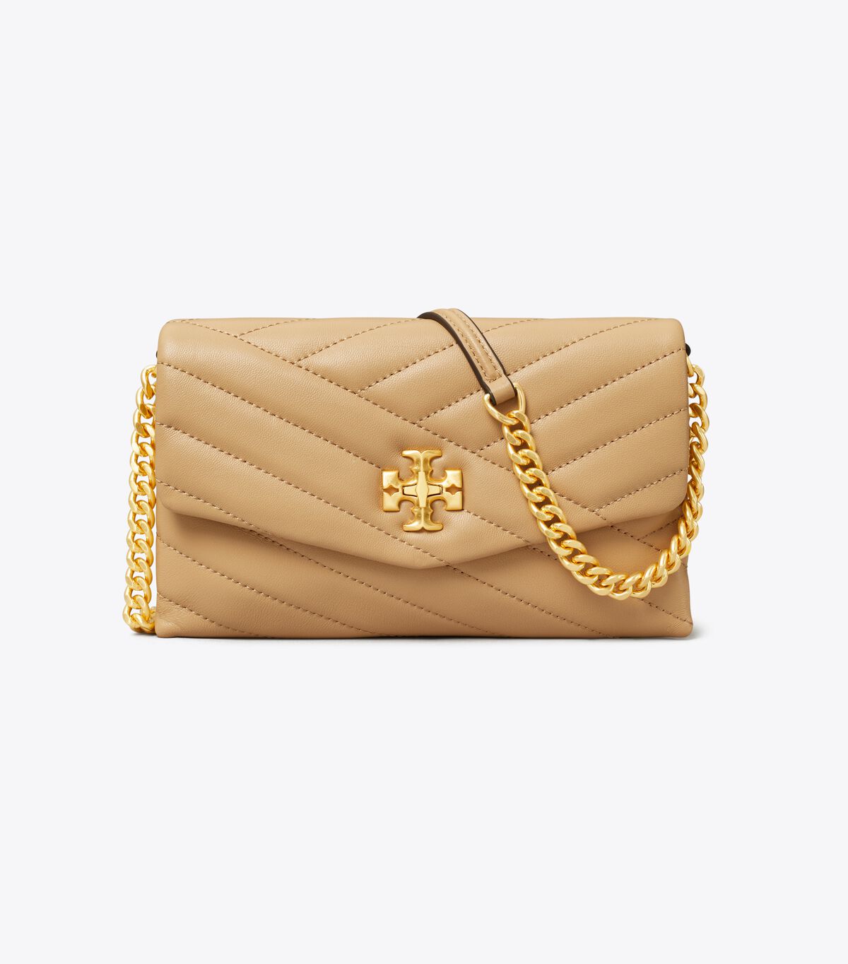 tory burch kira chevron chain wallet