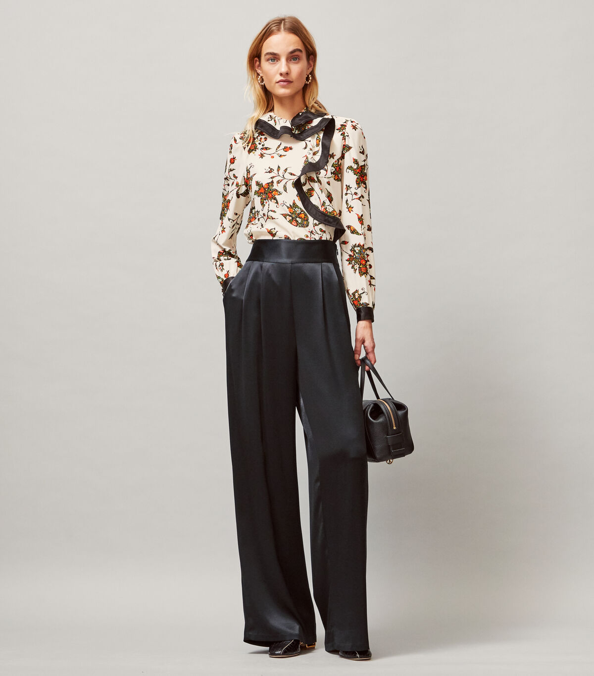 tory burch satin pant