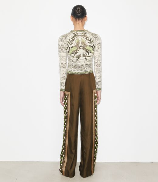 tory burch satin pant