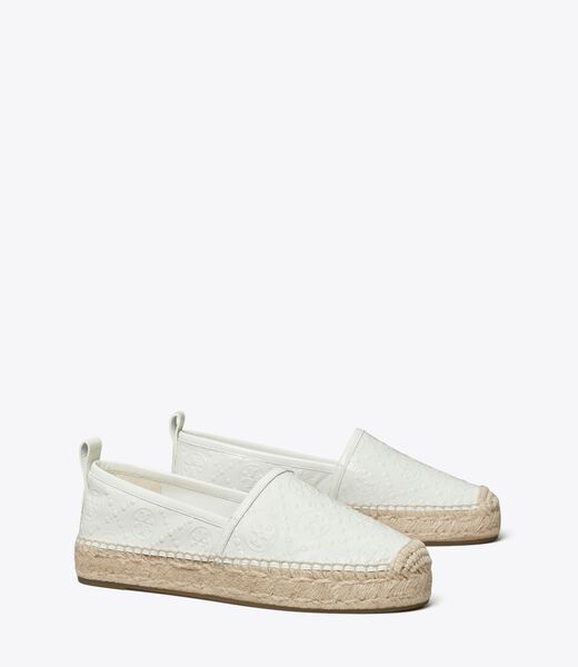 T Monogram Platform Espadrille
