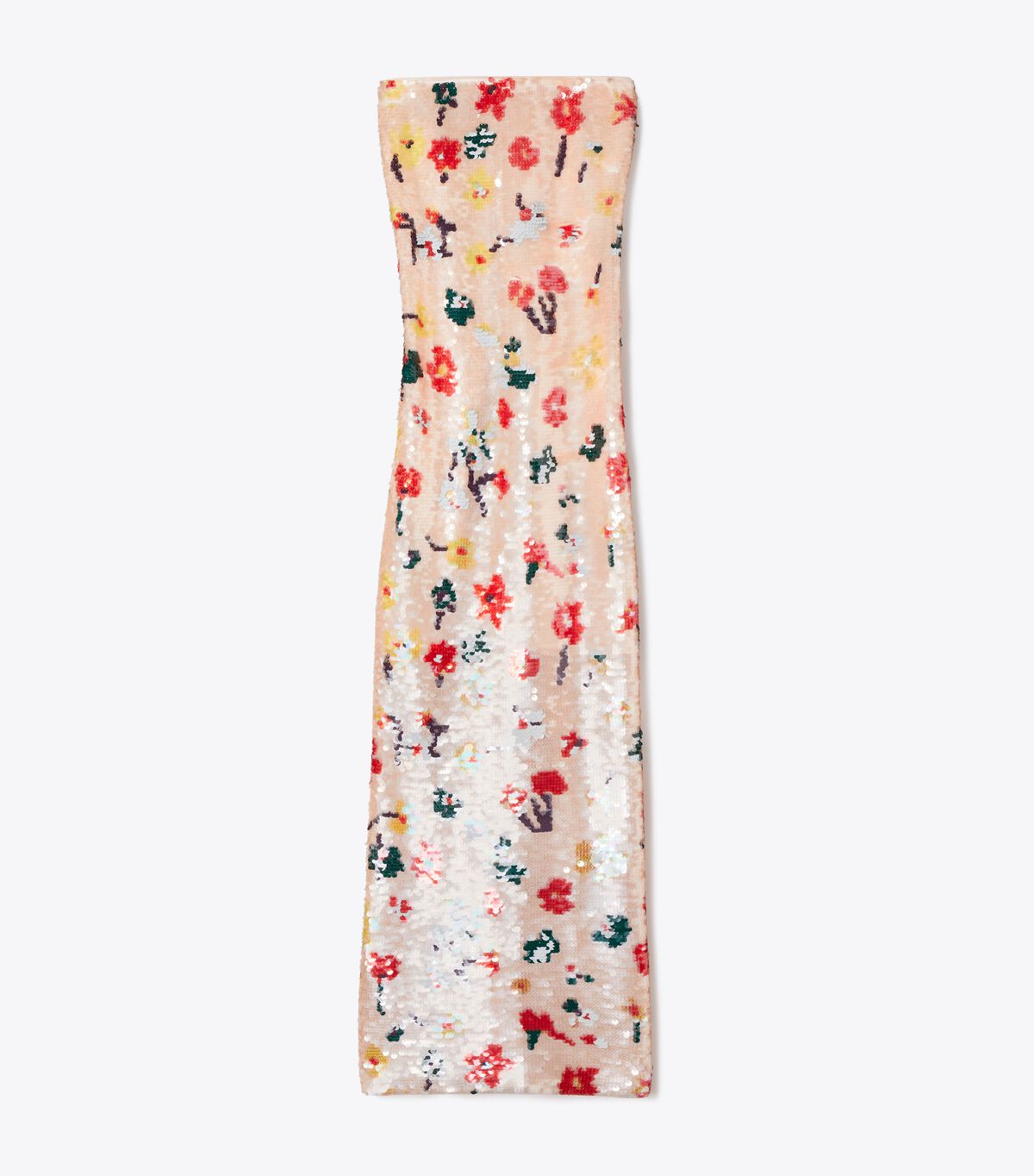 tory burch strapless sequin dress