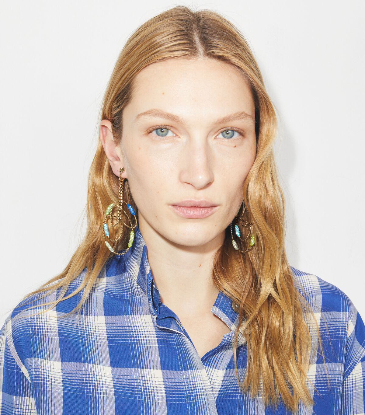 tory burch runway swirl hoop earrings