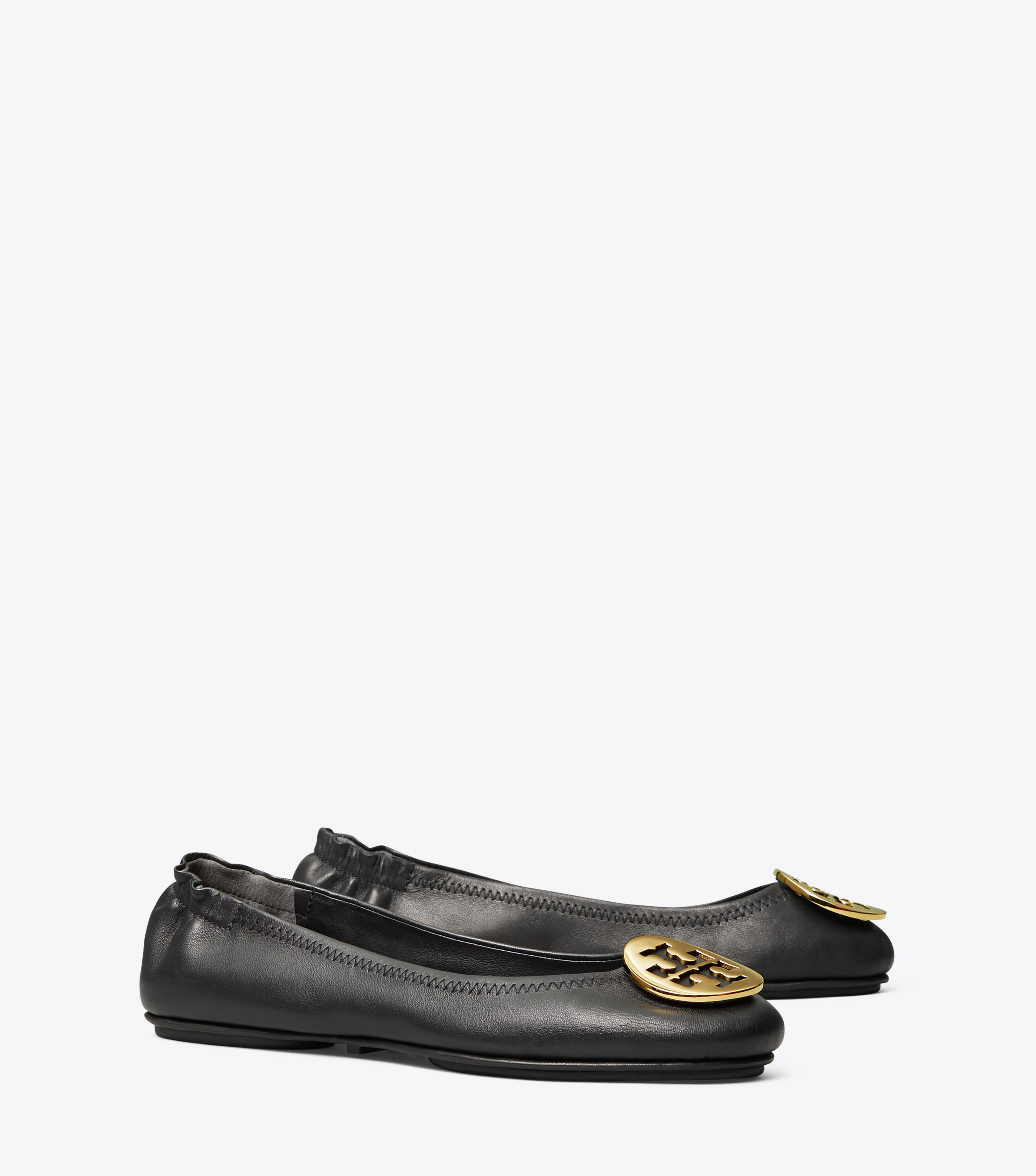 Tory burch black and white flats cheap