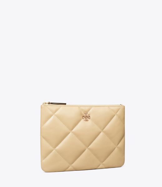 tory burch kira pave logo diamond quilt pouch