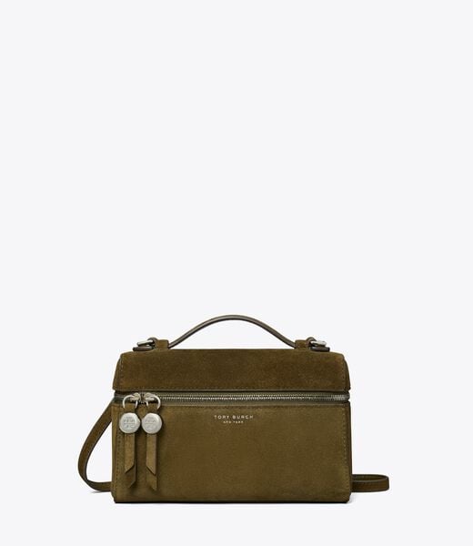 tory burch romy suede slim top handle