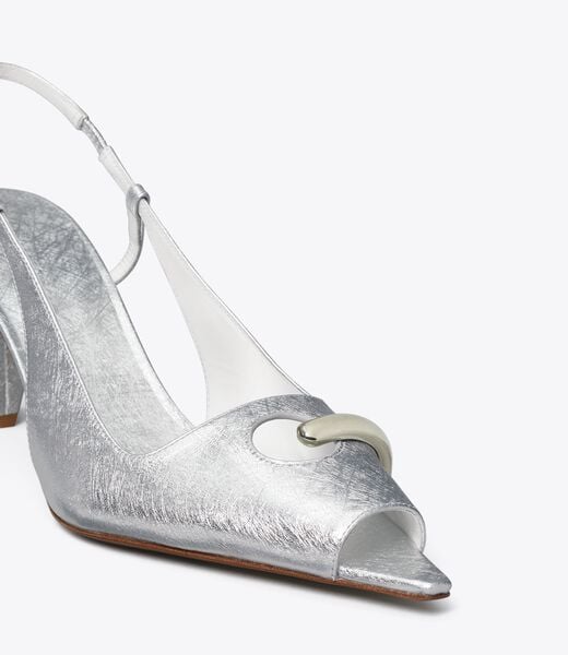 tory burch pierced peep toe slingback