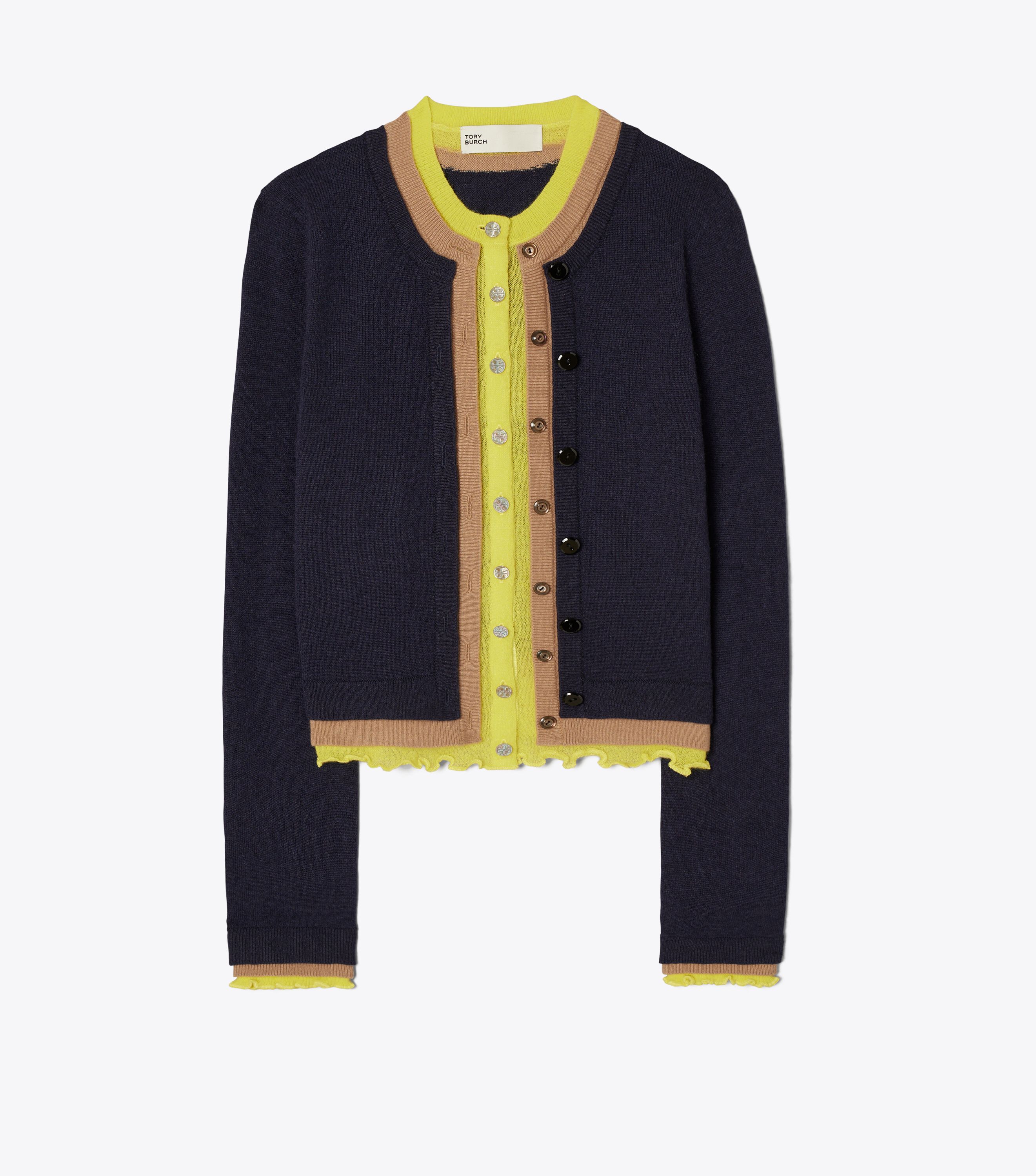 Triple Layer Cashmere Cardigan