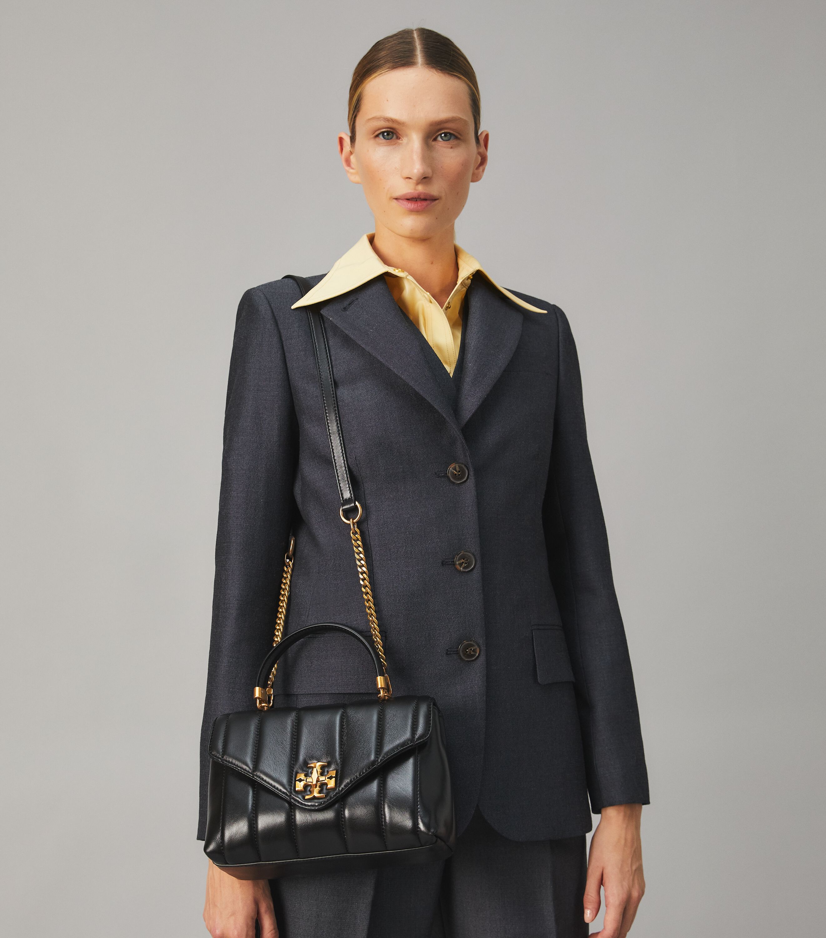 Small kira leather satchel sale