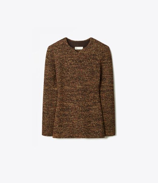 tory burch nylon and viscose marled sweater
