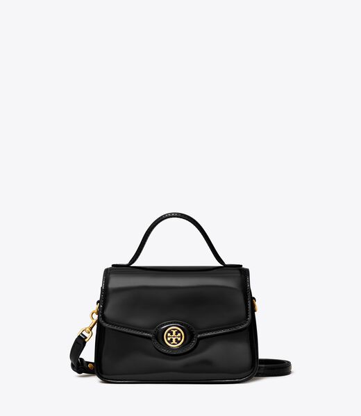 tory burch small robinson spazzolato top handle bag