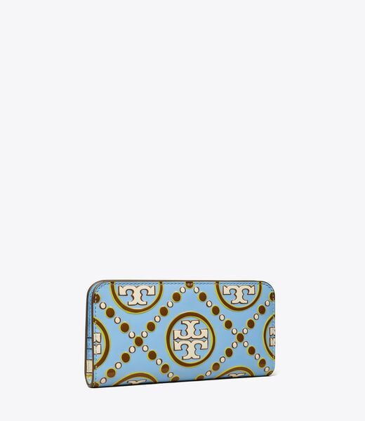 T Monogram Contrast Embossed Zip Slim Wallet tory burch t monogram contrast embossed zip slim wallet