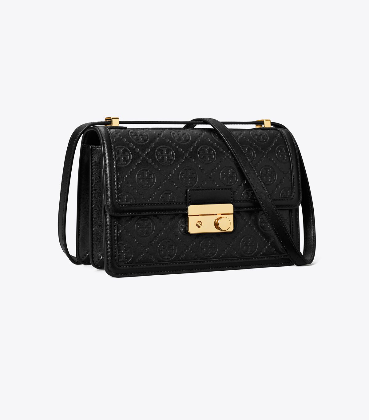 tory burch t monogram leather shoulder bag