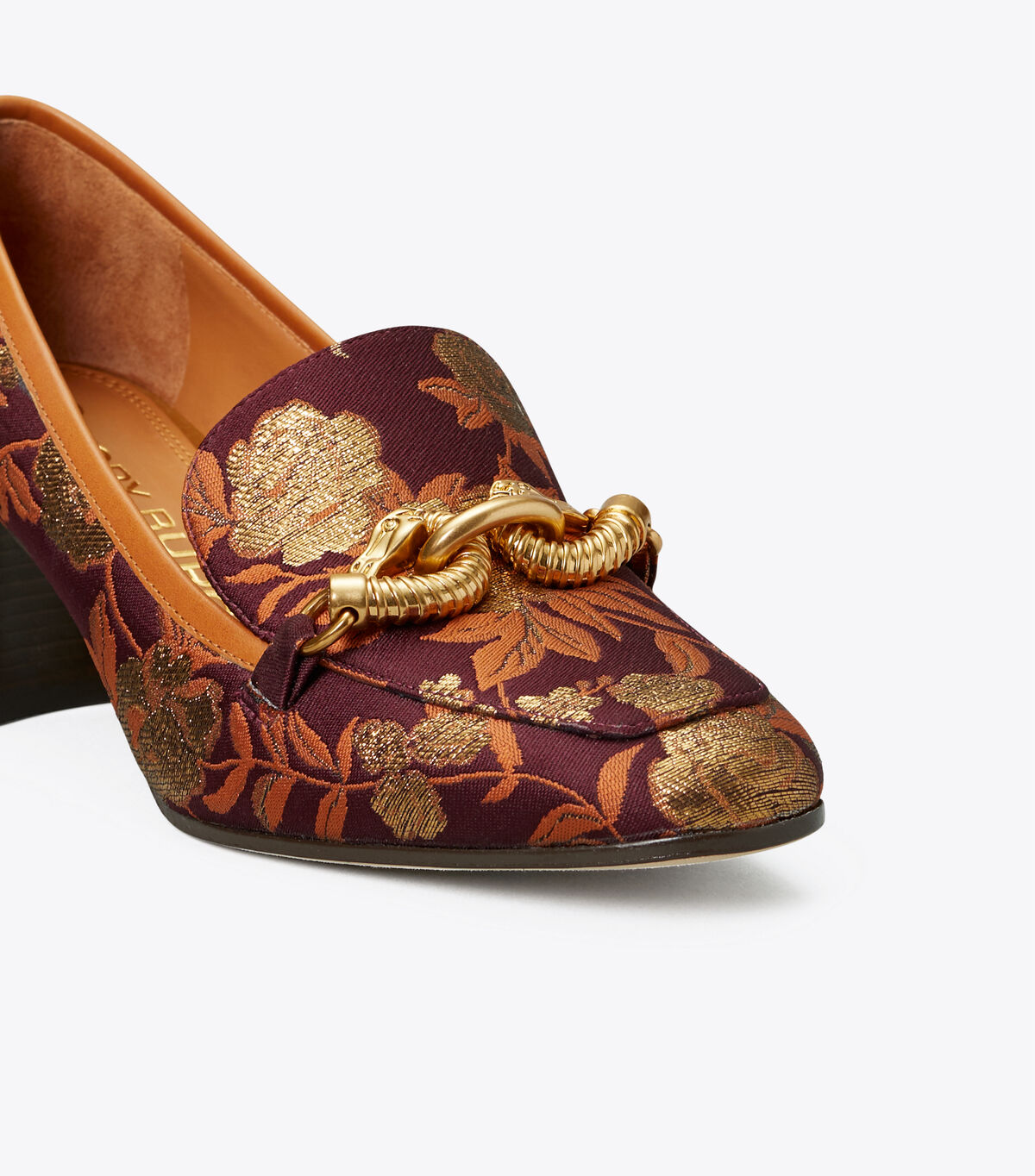tory burch jessa jacquard mid heel pump