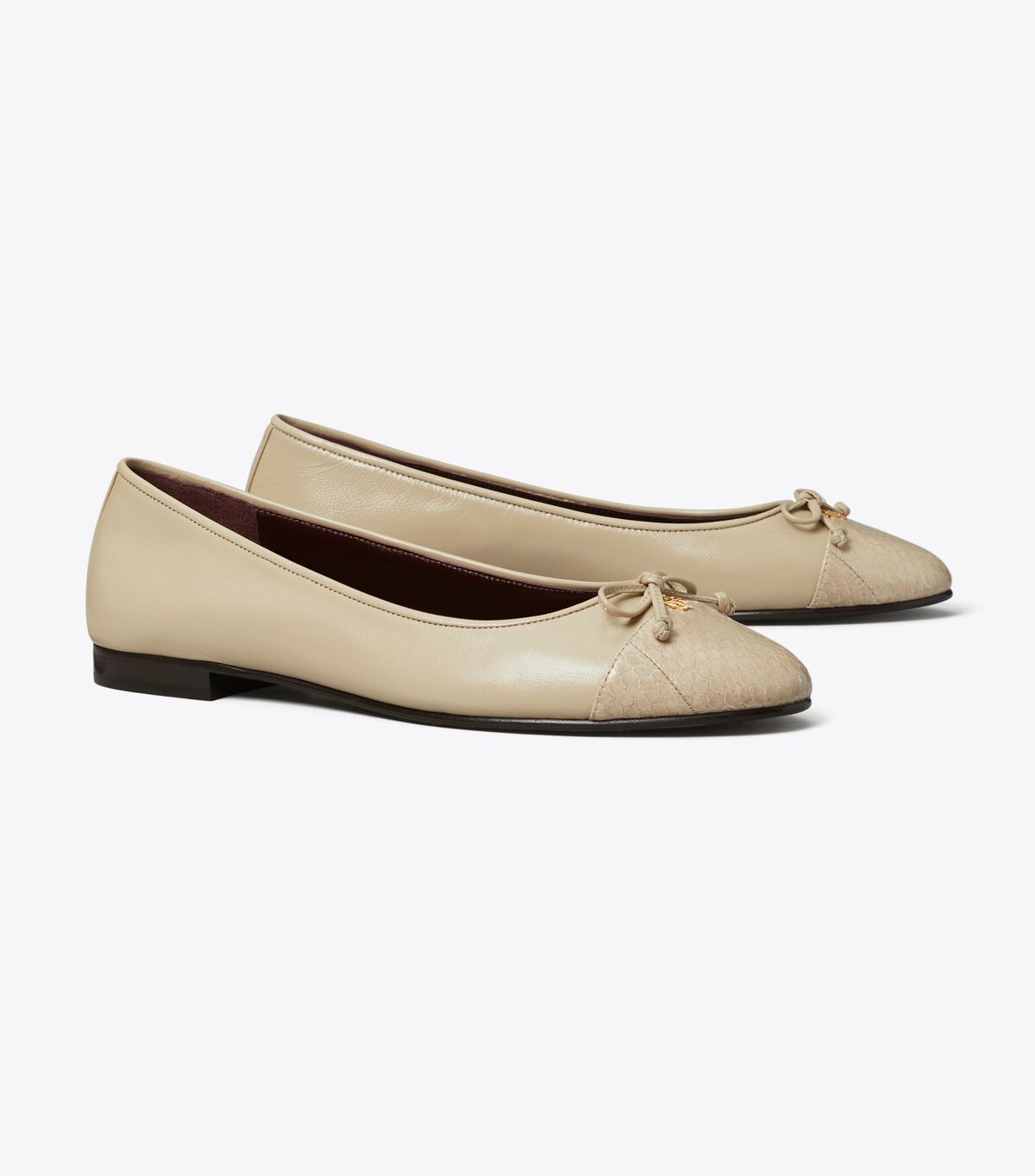 tory burch cap toe ballet