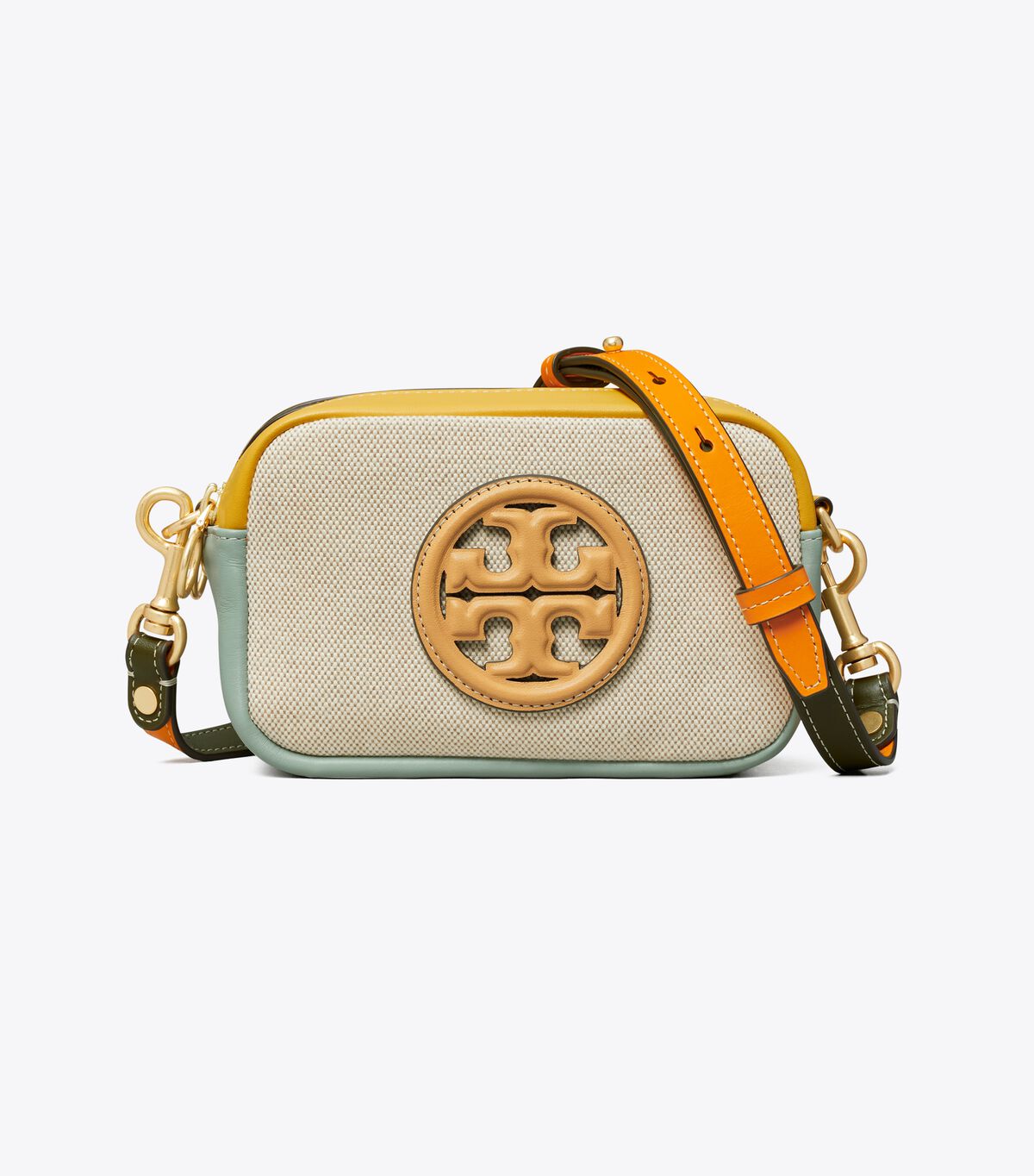 mini perry bombé gingham camera bag