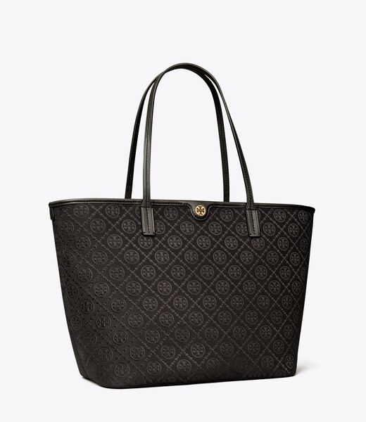 T Monogram Zip Tote