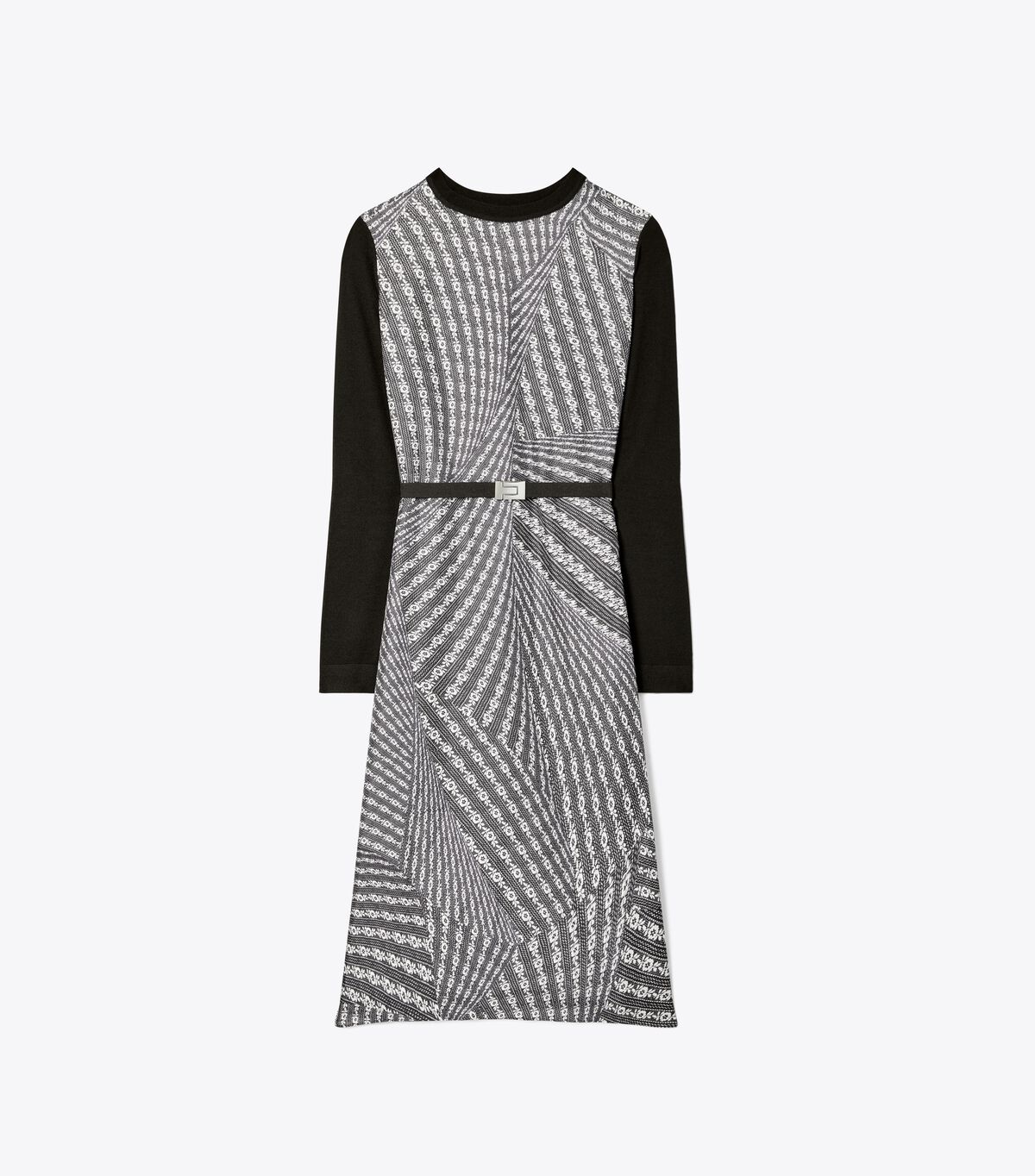 tory burch greer silk front sweater dress