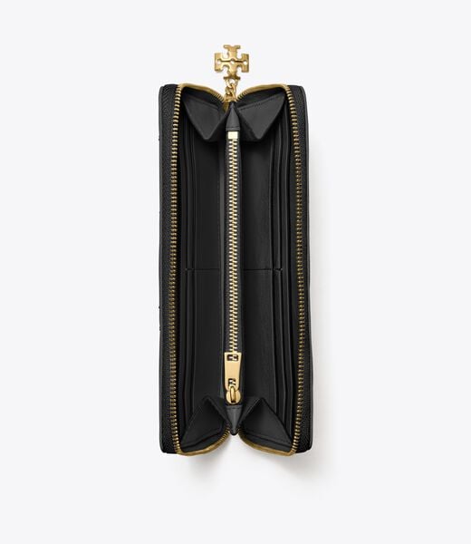 tory burch bunny knot zip continental wallet