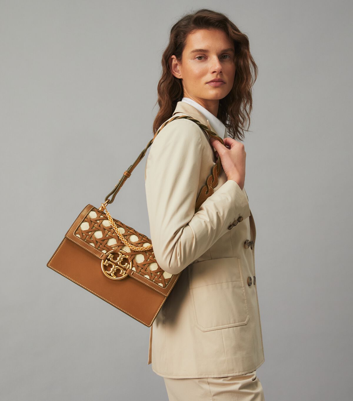 Miller Basketweave Shoulder Bag