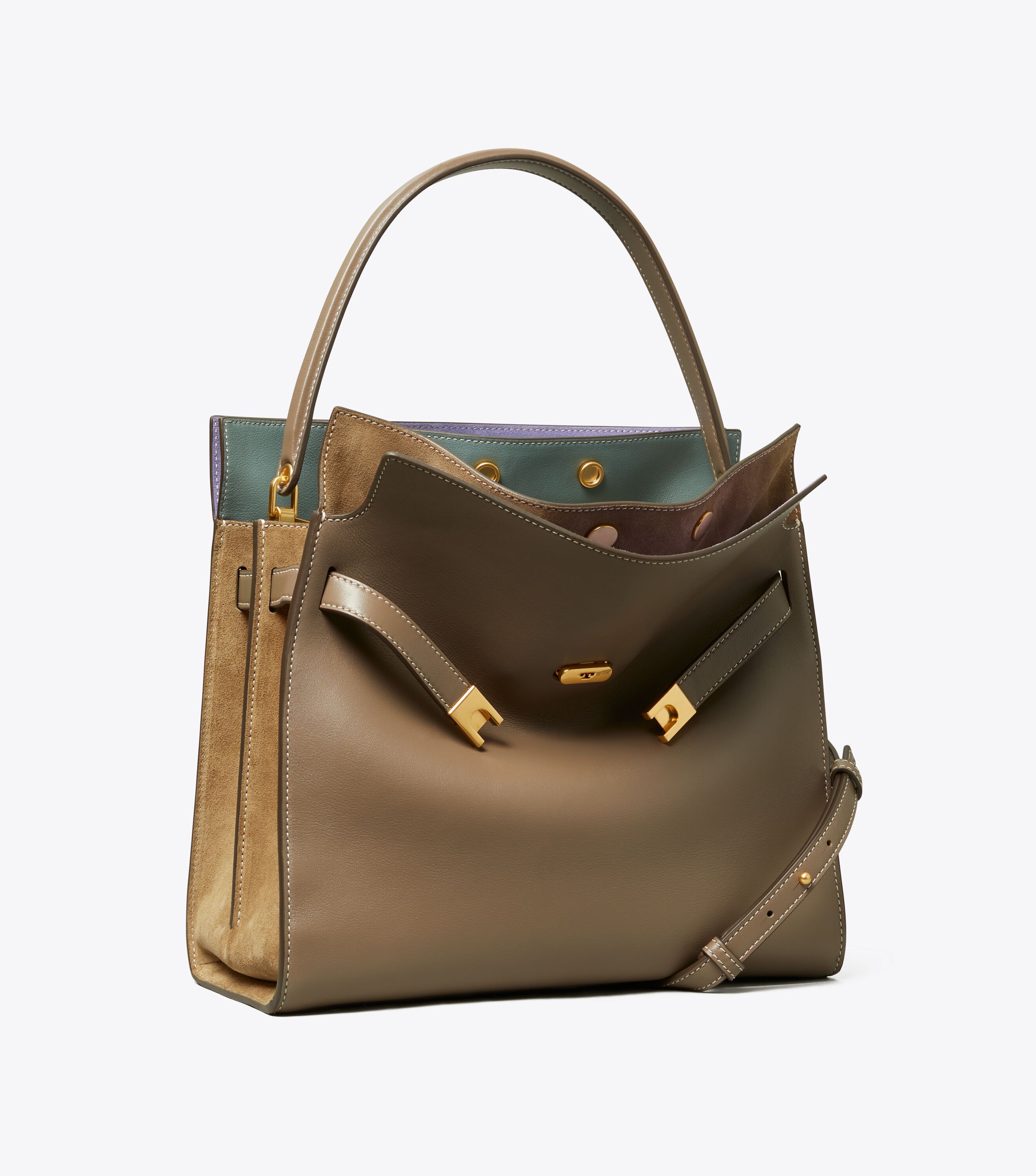 Tory burch lee radziwill large satchel discount