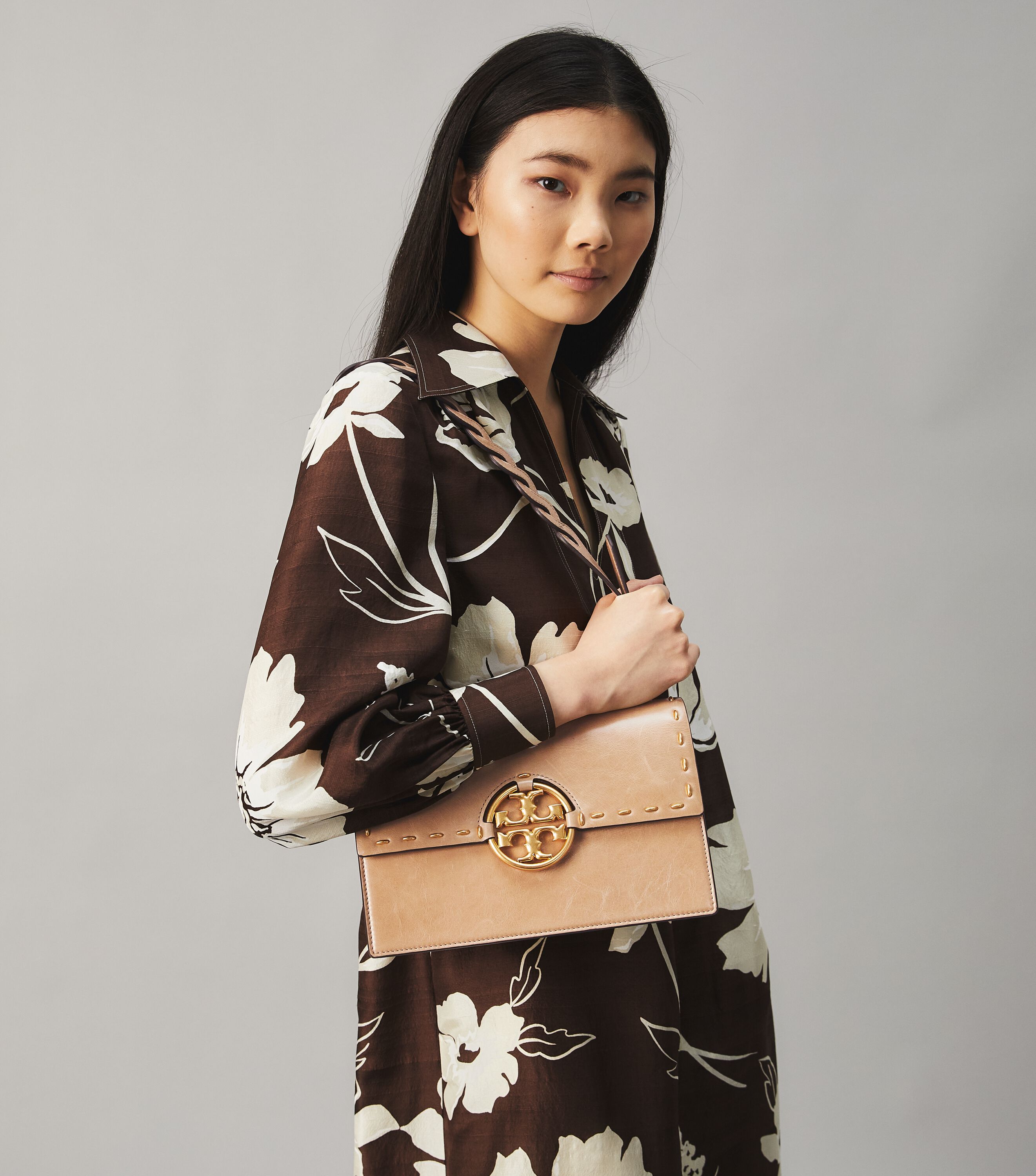 Tory Burch Miller Metal Stitch Shoulder Bag Tory Burch UAE