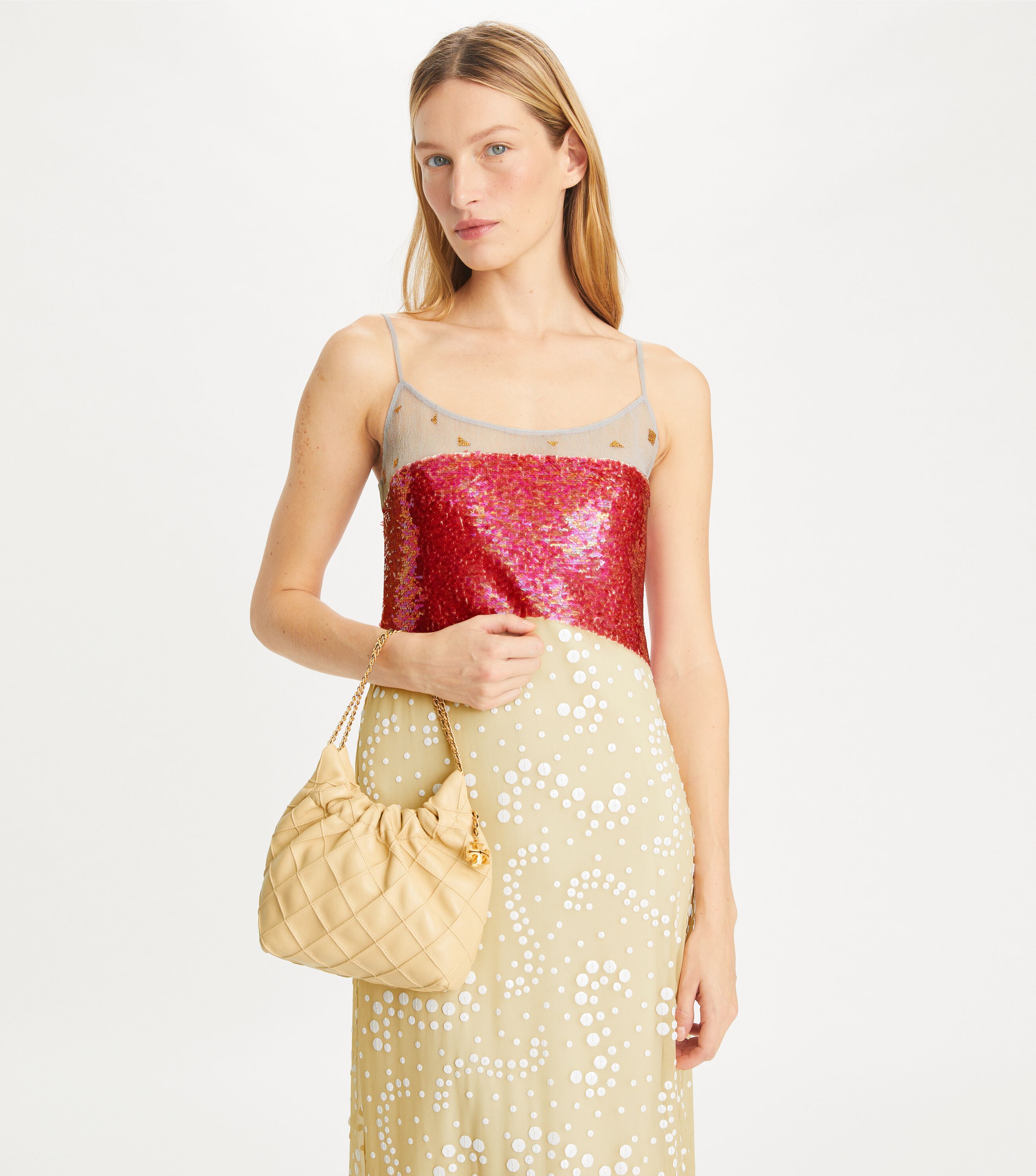 Tory Burch Mini Fleming Drawstring Bag Tory Burch UAE
