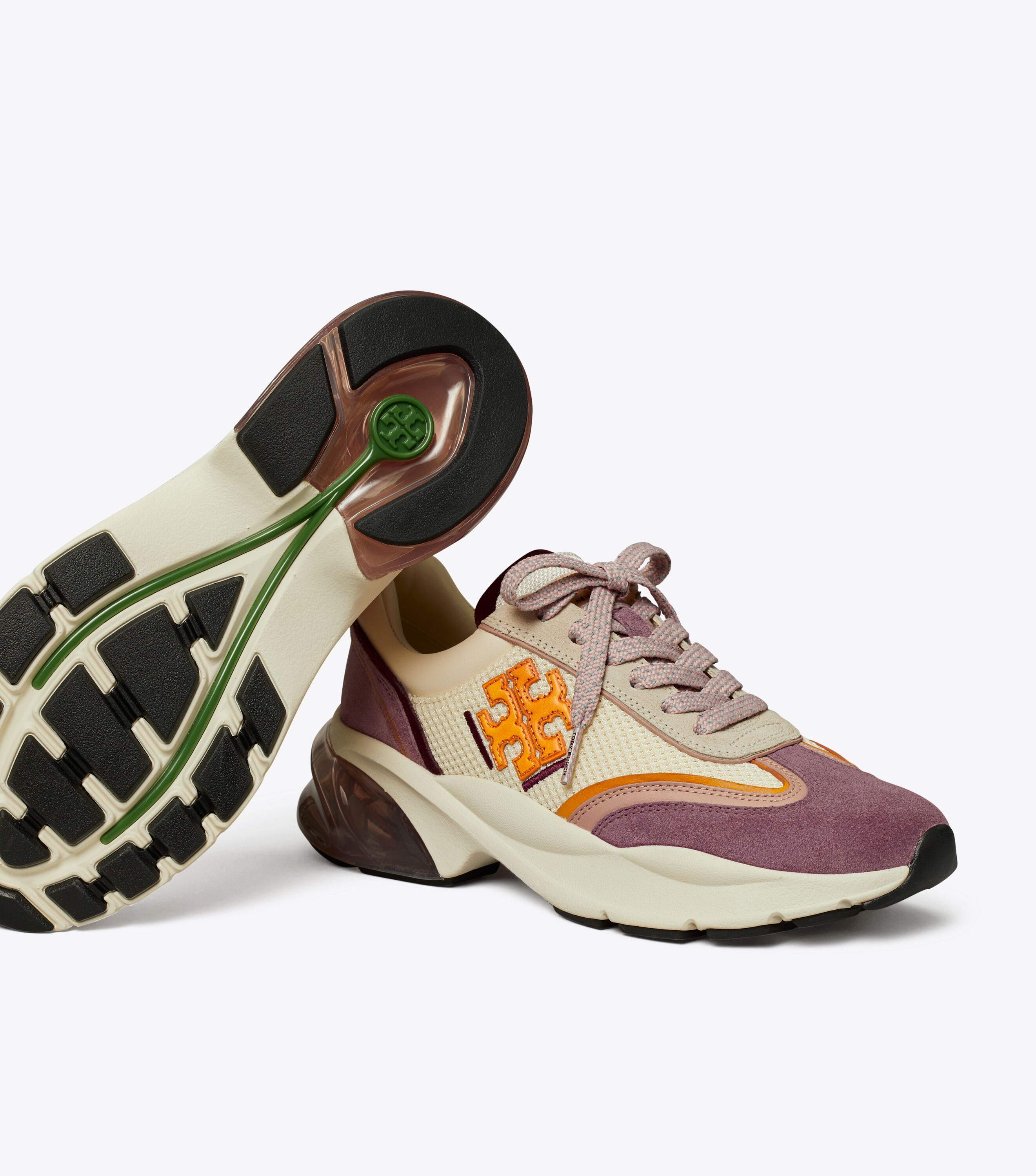 Good Luck Trainer, New Cream / Arancio / Light Purple | Tory Good Luck Trainer, New Cream / Arancio / Light Purple | Tory