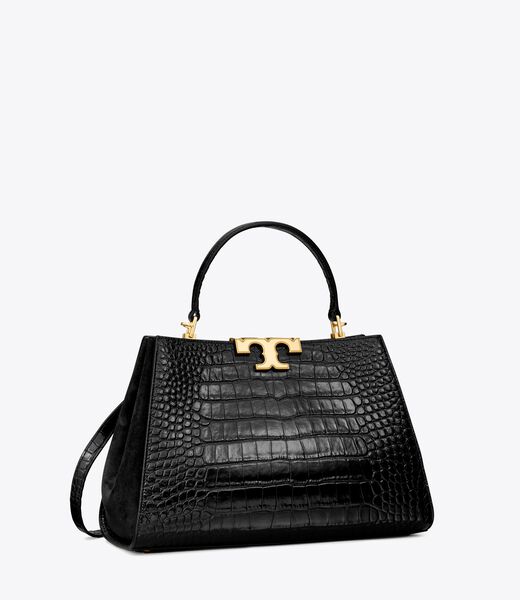 Eleanor Croc-Embossed Satchel